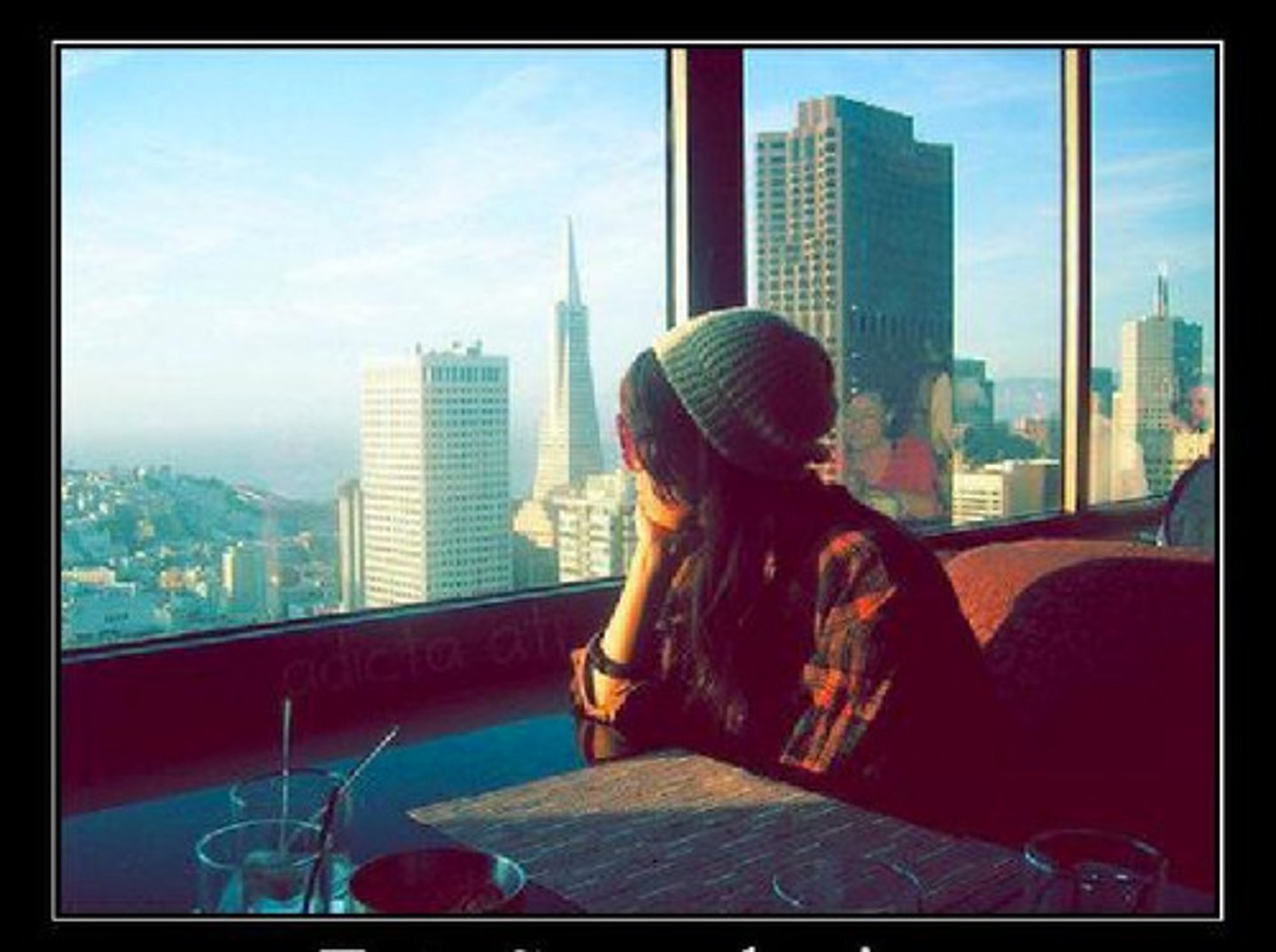 <p>to miss a person, place, or thing</p>