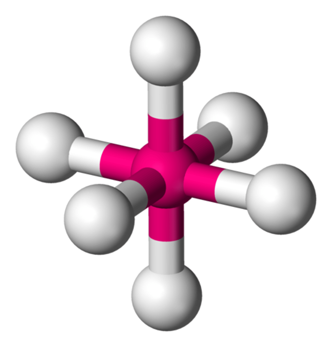 <p>Bond Angle: 90</p><p>Molecular geometry: Octahedral</p><p>Domain: 6</p><p>Bonding sites: 6</p><p>Lone Pair: 0</p>