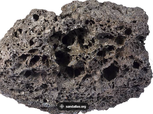 <p>-extrusive, vesicular, aphanitic</p><p>-volcanic rock </p><p>-mafic </p>
