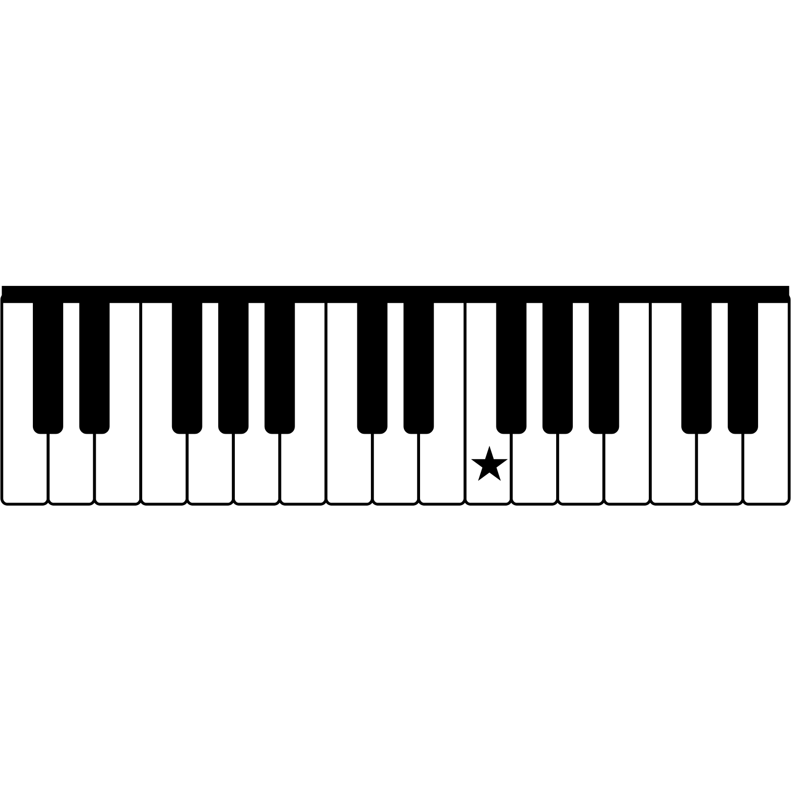 <p>What note is the star on?</p>