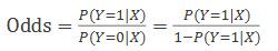 <p>Hoeveel groter is de kans op Y = 1 dan op Y = 0?</p><ul><li><p>Om dit te berekenen, kun je de verhouding tussen 1 en 0 berekenen</p></li></ul><p></p>