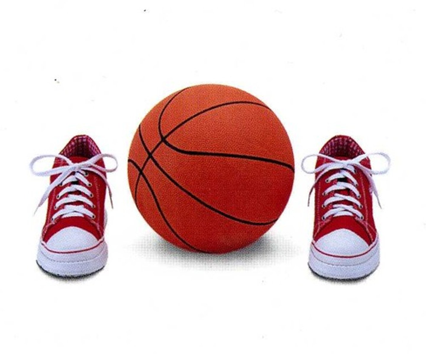 <p>The ball is ____ the shoes.</p>