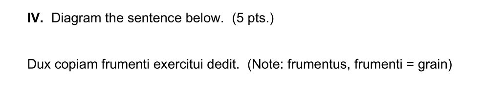 <p>Diagram the sentence below. </p>