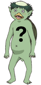 <p>(<em>verb</em>) to be real or present; to be</p><p>“Do you think that <em>kappa</em> _______ in our world?”</p>