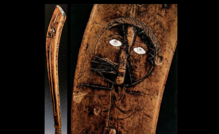 <p><span style="font-family: sans-serif">Eastern Woodlands (Iroquois?), War club, c. 1675.</span></p>