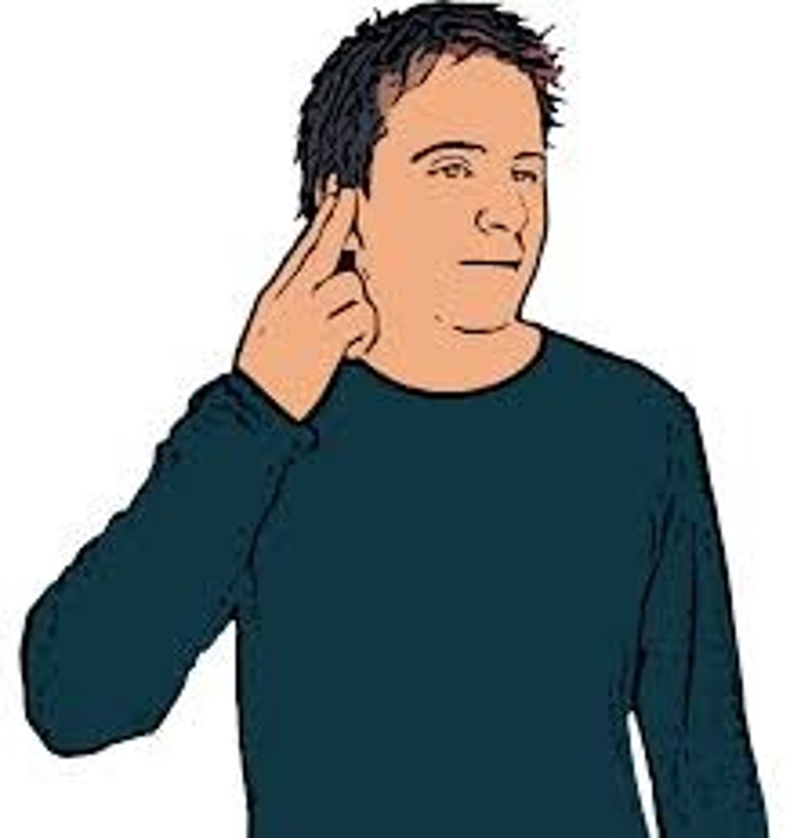 <p>unable to hear</p>