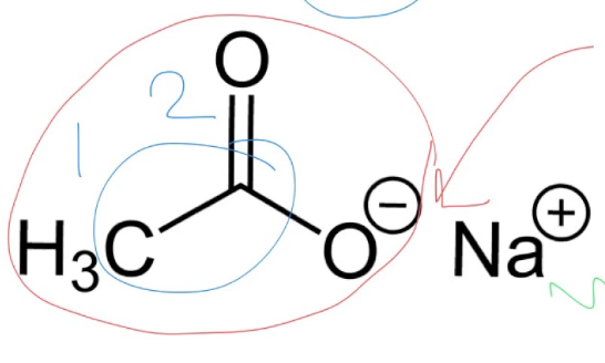 <p>High temperature&nbsp;</p><ul><li><p>carboxylate salt (sodium ethanoate)</p></li></ul><p></p>