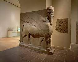 from the citadel of Sargon II, Dur Sharrukin (modern Khorsabad), Iraq
ca. 721–705 BCE. 
Limestone