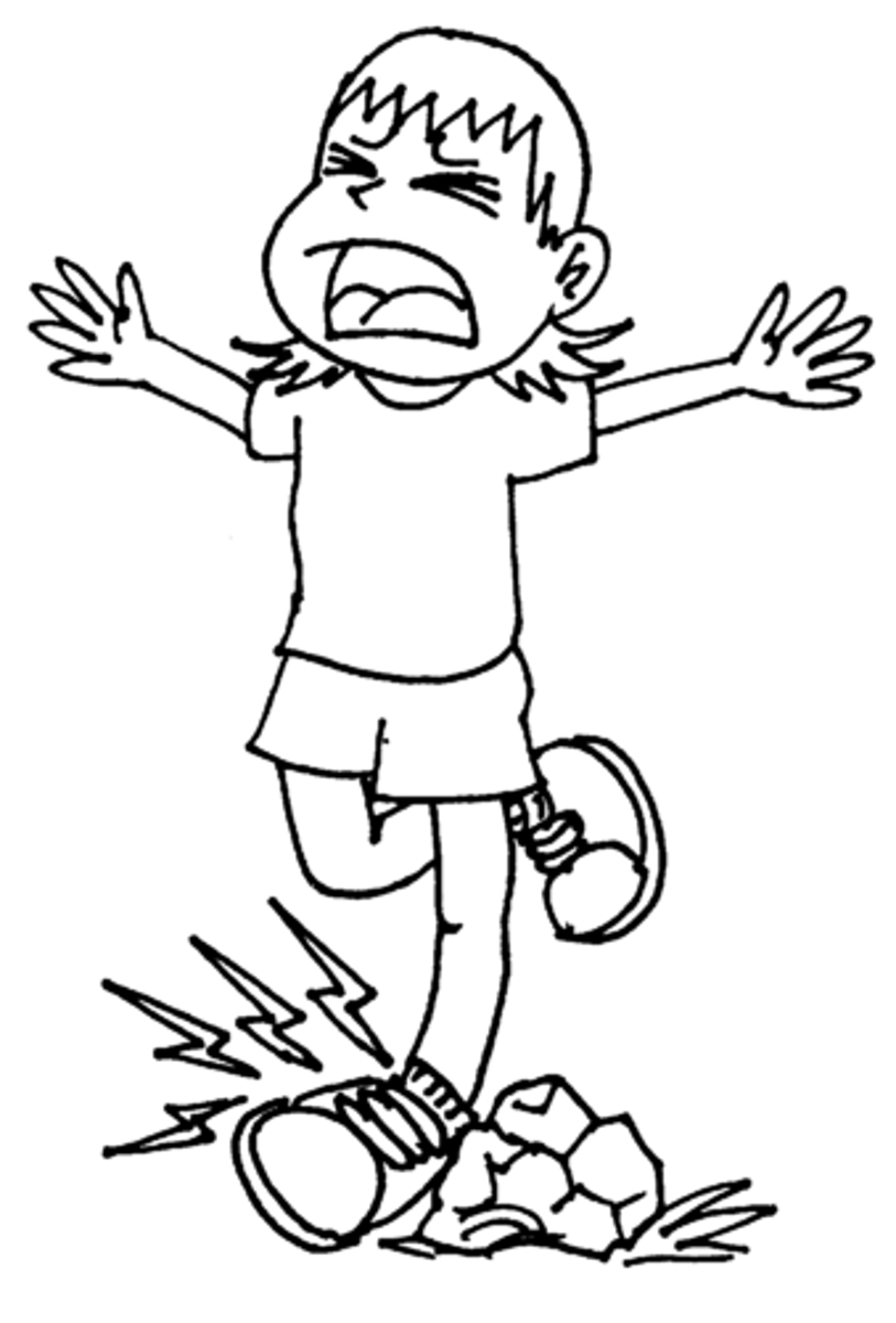 <p>to sprain one's ankle</p>