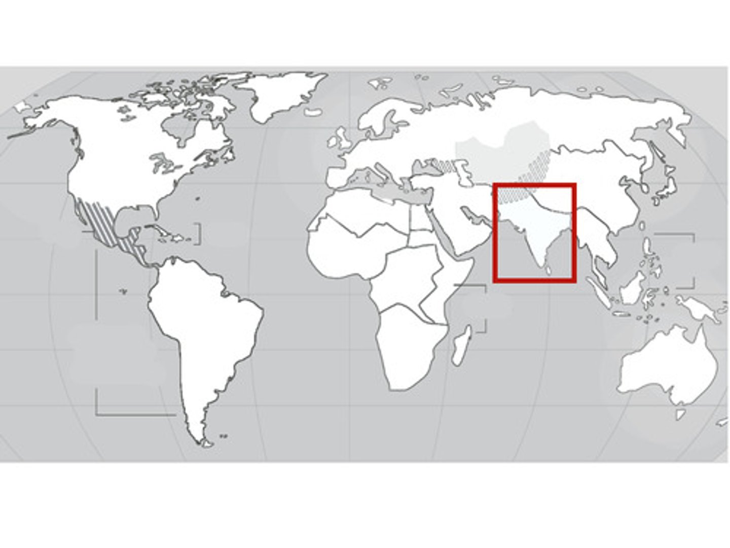 <p>the region south of the Himalayas, composed of India, Pakistan, and Bangladesh. Primarily Hindu and Muslim. Nepal and Bhutan are Buddhist</p>