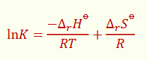 <p>for the van ‘t Hoff equation, what is the graph? what is the gradient and intercept?</p>