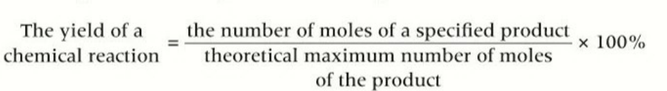 <p><strong>A high % yield does not always mean the reaction is efficient.</strong></p><p><strong>The higher the % atom economy, the cheaper the process </strong></p><p><strong>The higher the % atom economy, the less wasteful the process.</strong></p>