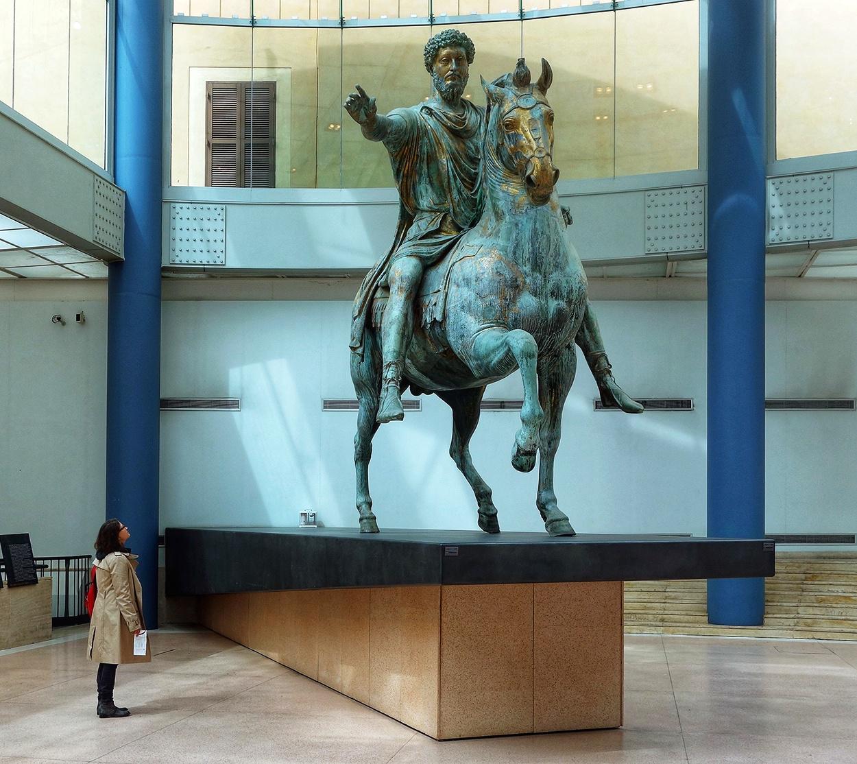 <p><span style="line-height: 19.933334px;"><strong>*Equestrian statue of Marcus Aurelius, c. 176CE, bronze, 11’6”, Imperial Rome (S. 6-57)</strong></span></p>