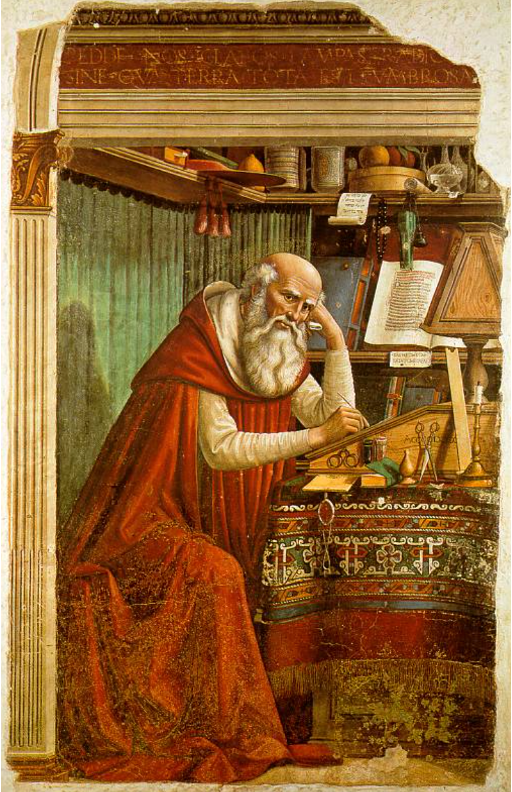 St. Jerome in his Study, 1480. Ghirlandaio