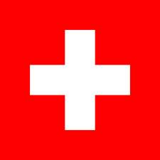 <p>Red with white cross</p>