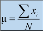 <p>If you are working with a population</p>