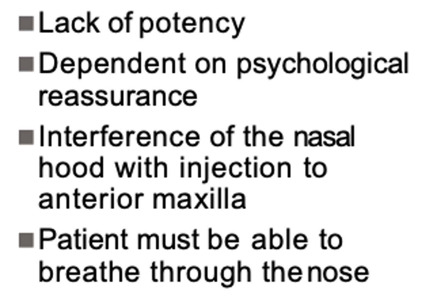 <p>What are these disadvantages of?</p>
