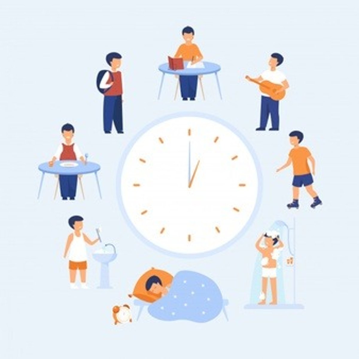 <p>lịch trình, thói quen</p>