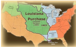 <p><span>Louisiana Purchase 1803 = double size of US, 530 mil acres for $15mil (3 cents per acre, .84 cents today -&gt; value tdy is 2.2 $trillion = counter to Hamilton + industry economy</span></p><ul><li><p><span>In 1803 President Jefferson bought the Louisiana territory from France</span></p><ul><li><p><span>France was losing control of its empire following the Napoleonic Wars (1799-1815) and the Haitian Revolution of 1791-1803 (lost control of Hati)</span></p></li></ul></li></ul><p></p>