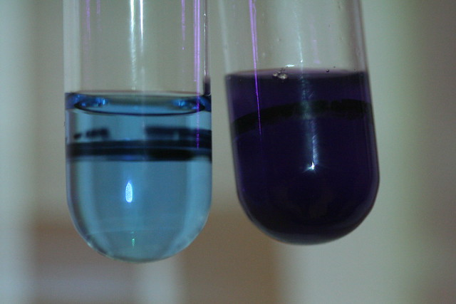 <p>What is the negative test color in protein identification?</p>