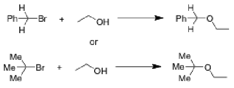 <p><span>In which of the following reactions you should observe a higher amount of the product of E1 elimination? Why? Give the structure of E1 product in both cases.</span></p>