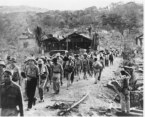 <p>In 1942, the Japanese marched 70,000 Filipino and American soldiers 60 miles to a prison camp under harsh conditions resulting in heavy casualties.</p>