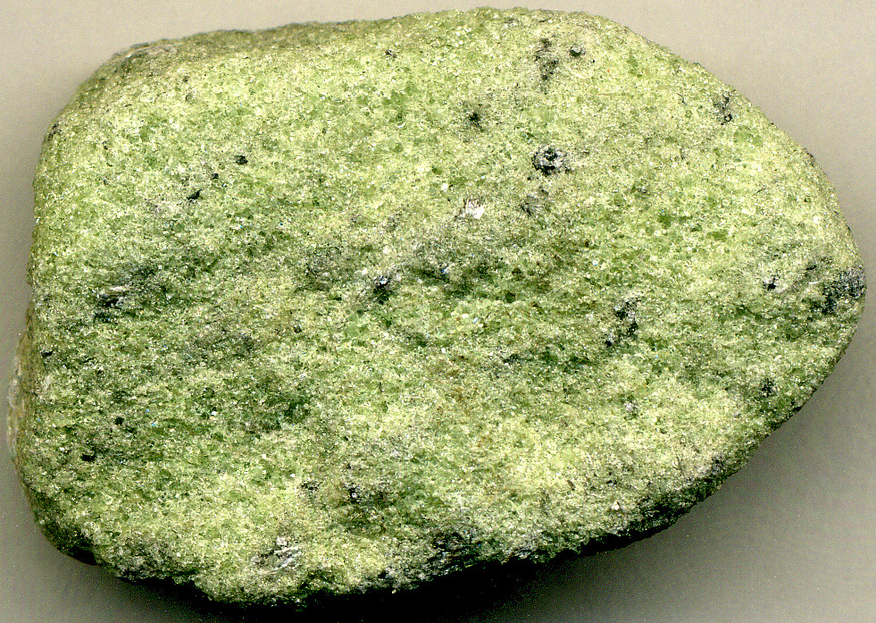 <p>a peridotite consisting of more than 90% olivine (or serpentine) </p>