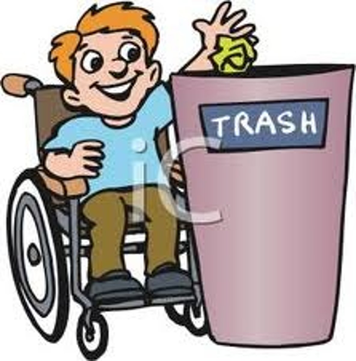 <p>to litter</p>