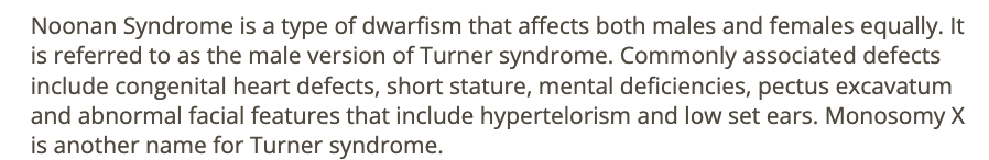 <p>c) noonan syndrome</p>