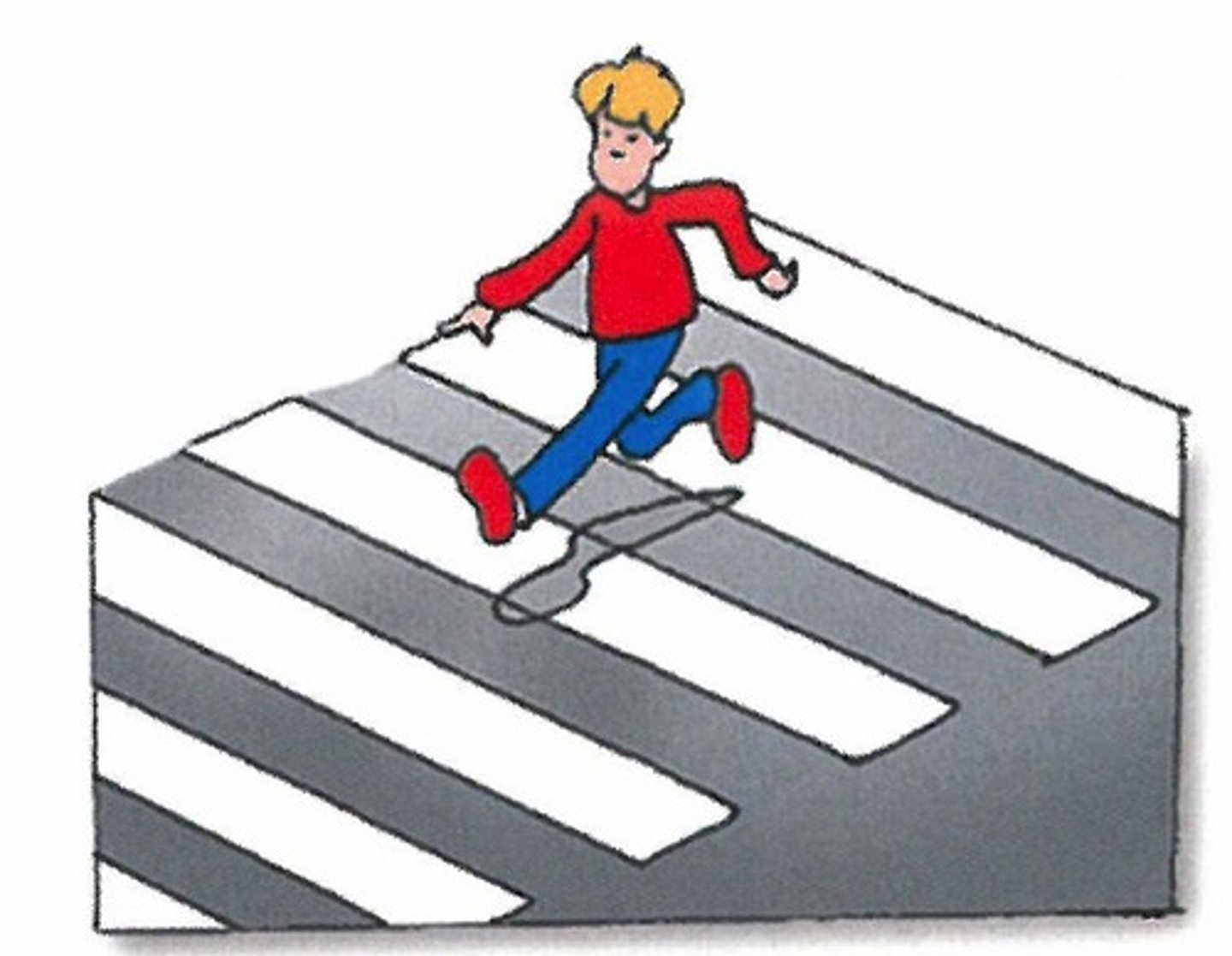 <p>to cross (the street)</p>