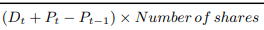 <p>P is for price, D for dividend payment</p>