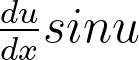 <p>Derivative of sin(u)</p>