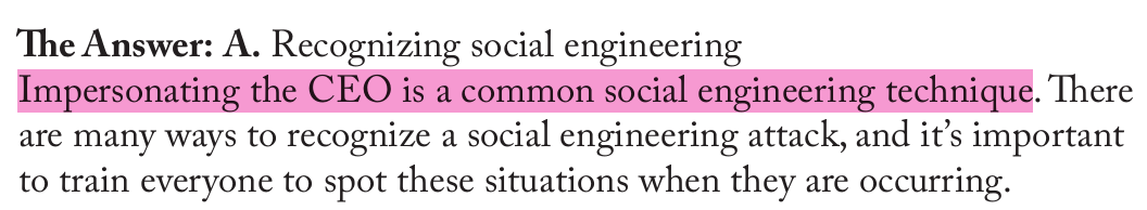 <p>Recognizing social engineering </p>