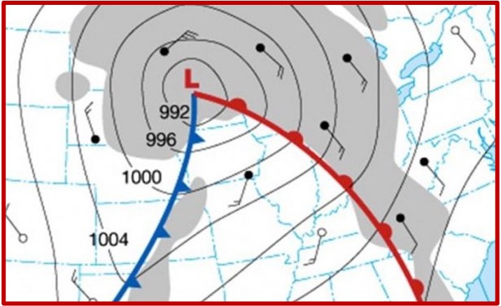 <p>Is this image a cold front or a warm front?</p>