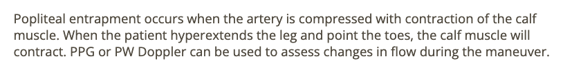 <p>c) popliteal entrapment</p>