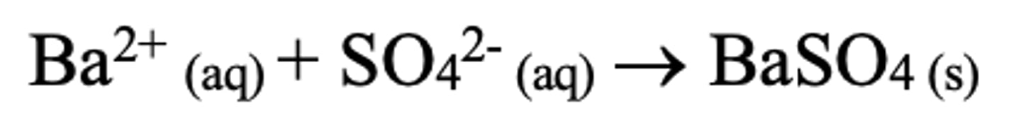<p>Either hydrochloric acid or nitric acid to react with any carbonate atoms preventing a false positive</p>