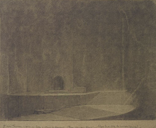 <ul><li><p>stroming= idealisme&nbsp;</p></li><li><p>waar= Zwitserland</p></li><li><p>maker= Adolph Appia</p></li><li><p>definitie= helderziendheid.&nbsp;<span>een innerlijke verbeelding samen met het personage. Dan zien en kijken wij door de ogen van het personage en dan voelen wij mee.</span> </p></li><li><p>voorbeeld= tristan en isolde&nbsp;</p></li></ul><p></p>