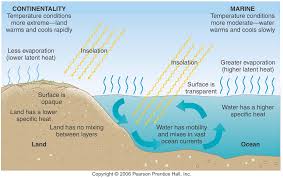 <p>continentality</p>