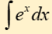 <p>integral of exponential e</p>