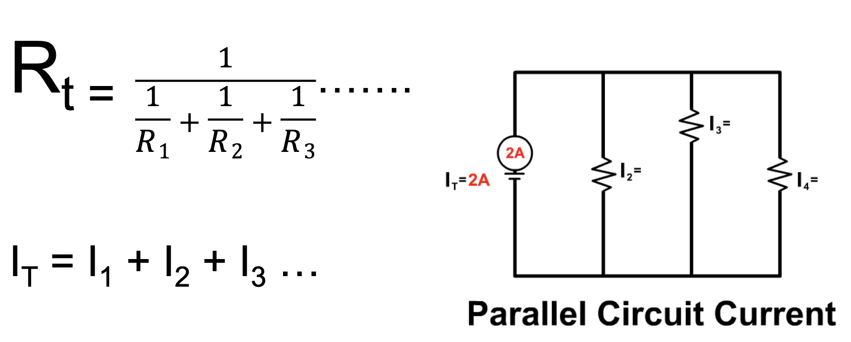 <p>note: voltage remains constant</p>