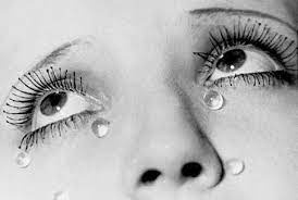 * an artwork made to represent when Lee Millar, his ex-lover, left him to go to New York
* the work is a dramatic expression of falsified emotion due to the encrusted lashes and fake tear drops 
* illusion and the unknown realm of the unconscious were explored 
* this false reality captures the archetypal maiden
