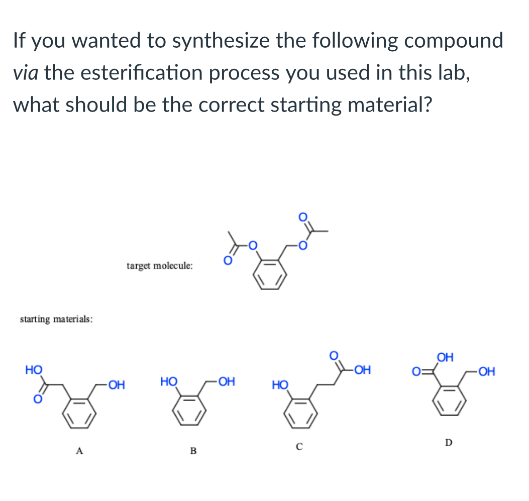<p>(Lab 6: Aspirin)</p>