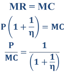 <p>As long as MC>0 and P>MC, then to maximize profit the monopolist must operate on the elastic portion of its demand curve (n < -1)</p>