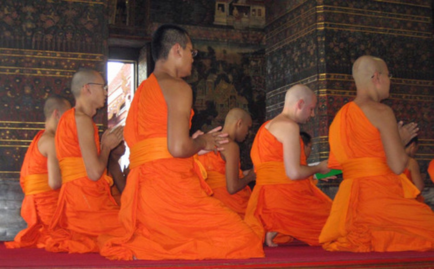 <p>Living in a religious community apart from secular society and adhering to a rule stipulating chastity, obedience, and poverty. (Primary Centers of Learning in Medieval Europe) - occurred in Christian and Buddhist communities</p>