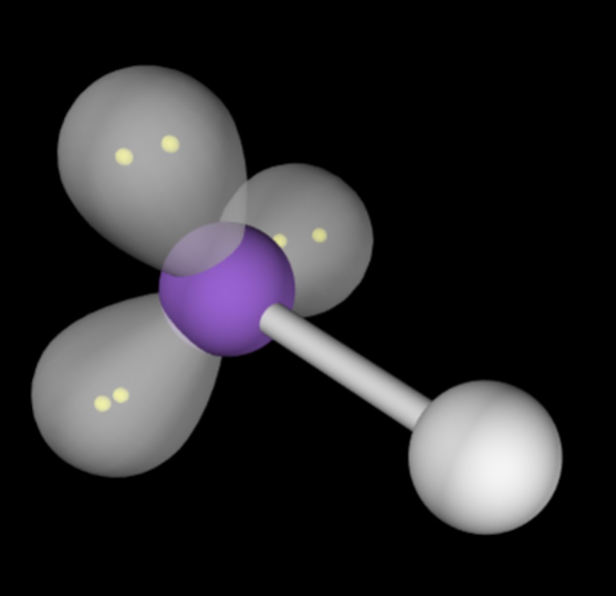 <p>2 bond pairs, 2 lone pairs</p><p>no bond angle</p>