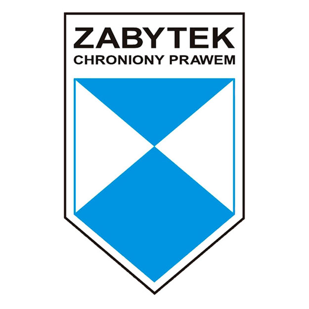 <p>znak zabytków, w czasach wojennych musi być chronione (analog czerwonego krzyża)&nbsp;</p>