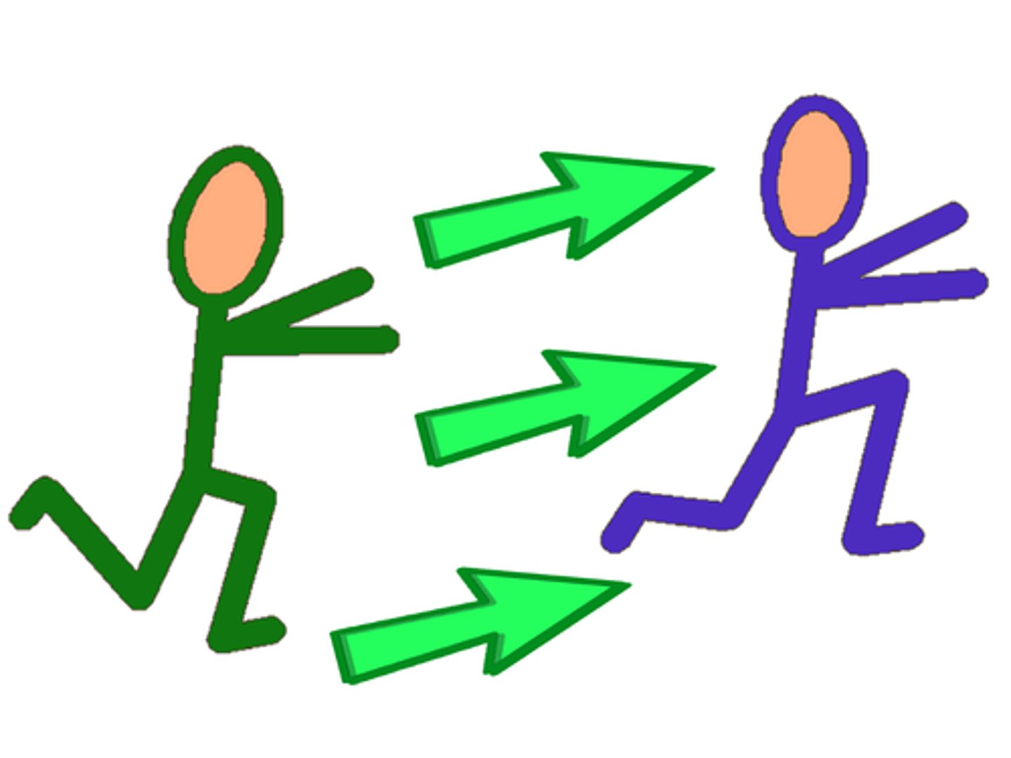 <p>to pursue, to chase</p>