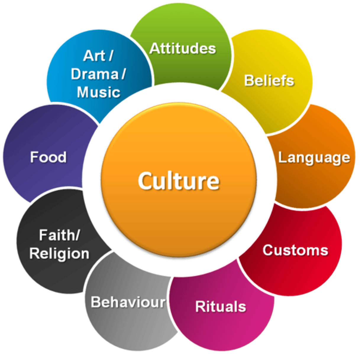 <p>The individual elements making up a culture.</p>