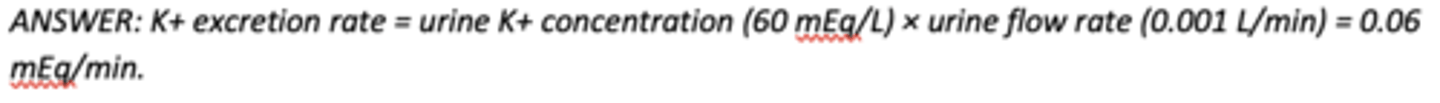 <p>A) 0.06 mEq/min</p>