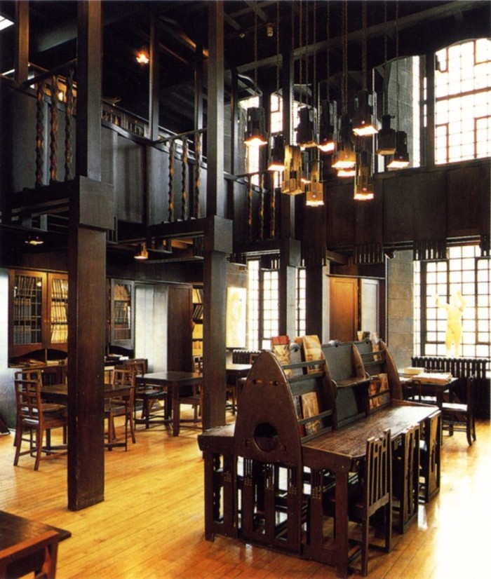 <p>Charles R. Mackintosh - Library, Glasgow School of Art</p>
